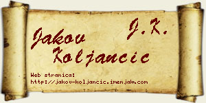 Jakov Koljančić vizit kartica